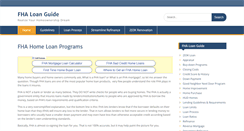 Desktop Screenshot of fhamortgageinfo.com