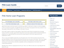 Tablet Screenshot of fhamortgageinfo.com